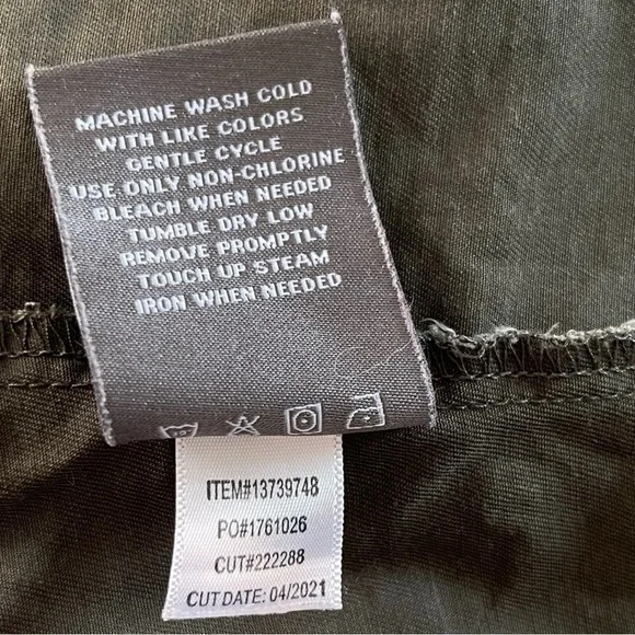 TORRID Twill Open Front Anorak Cargo Army Jacket - Picture 7 of 11